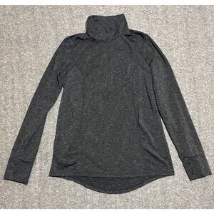 Xersion Women’s Long Sleeve Workout Slim Fit Half Zipper Black Medium